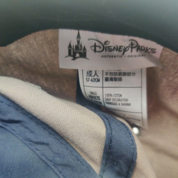 Disney Parks Mickey Mouse Through the Years Baseball Cap  Adjustable Tan Blue - Picture 8 of 9